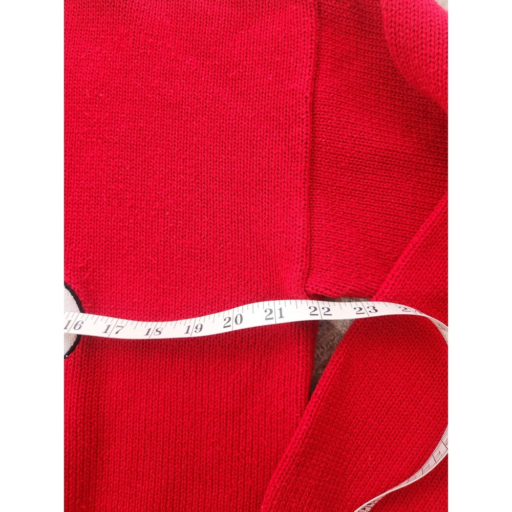 Mickey's Golf Club Aureus Sweater Unisex Medium Red Vintage Disney Knit EUC - Picture 5 of 7
